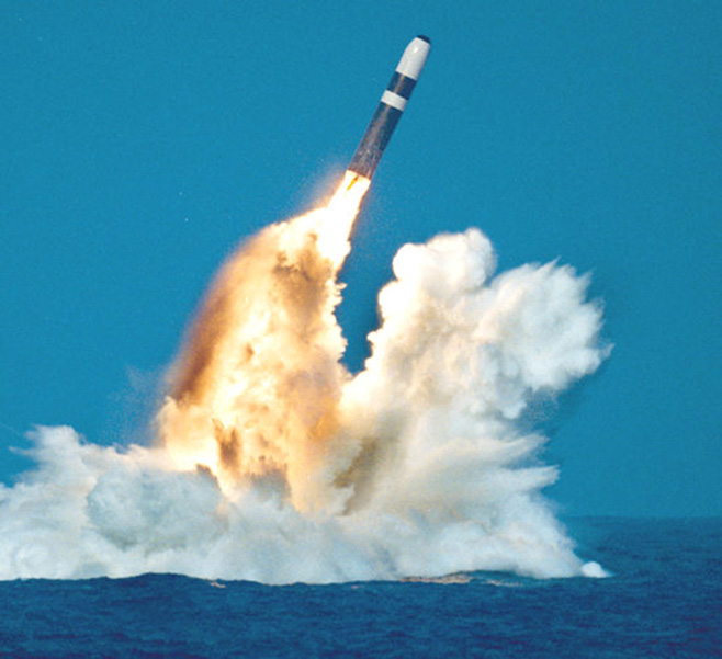 Trident missile shoot
